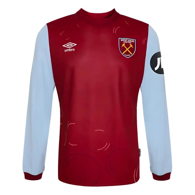 2023-2024 West Ham Long Sleeve Home Shirt (Kids) (Kudus 14)-SoccerKits Hub | Buy Soccer Jerseys Online
